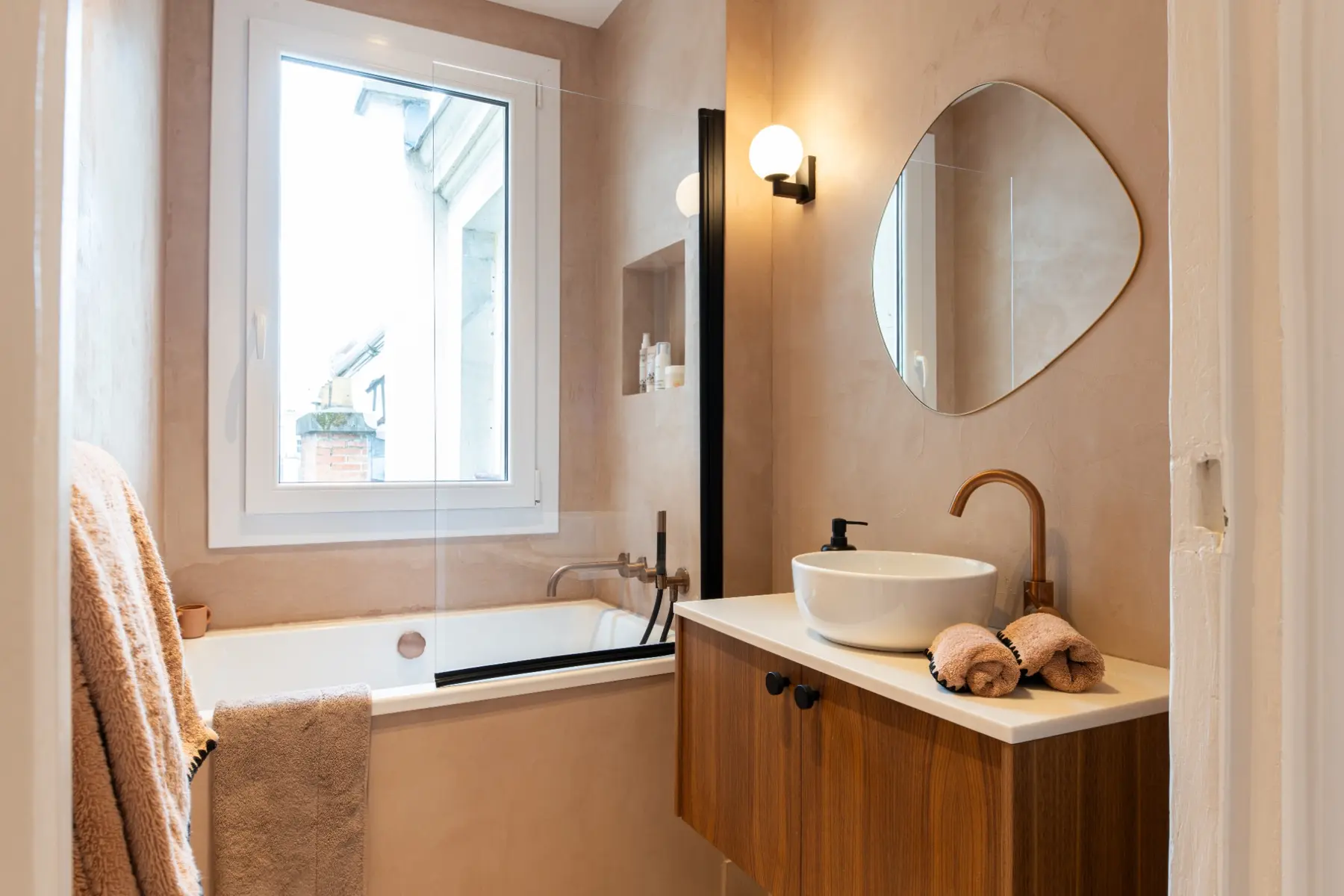 Salle de bains rénovée du projet Ranelagh
